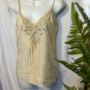 Abercrombie Cotton/Silk Beaded Boho